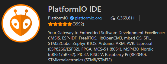 PlatformIO IDE application inside vscode